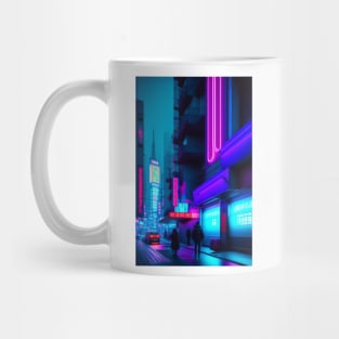 Neon Nightscape Tokyo Mug